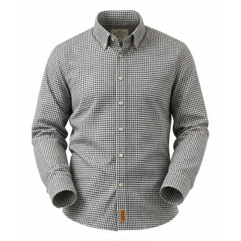 Peter Millar Button-Down Shirt‎ Men's 2XL Blue/White Check Long Sleeve